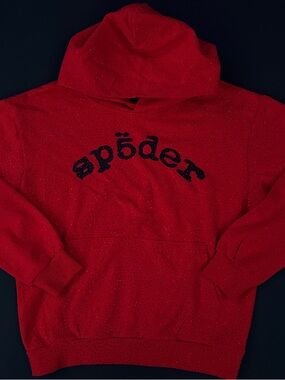Red vvs spider Hoodie